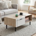 [Package] TOSCANA 6 Feet 2 In 1 Living Set-Oak+White - Image 4