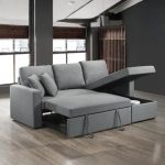UMBRIA 3 Seater Storage Sofa Bed-Grey - Image 6