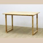 UMI D120cm Solid Wood Dining Table-Natural - Image 3