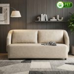 VENETO 3 Seater Flip Open Sofa Bed-Beige