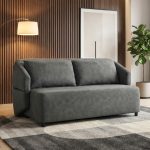 VENETO 3 Seater Flip Open Sofa Bed-Grey - Image 2