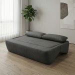 VENETO 3 Seater Flip Open Sofa Bed-Grey - Image 3