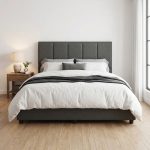 OLIVE Queen Size Divan Bed Frame-Grey