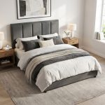 OLIVE Queen Size Divan Bed Frame-Grey - Image 2