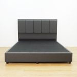 OLIVE Queen Size Divan Bed Frame-Grey - Image 3