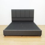 OLIVE Queen Size Divan Bed Frame-Grey - Image 7