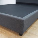 OLIVE Queen Size Divan Bed Frame-Grey - Image 9