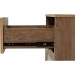DALLAS 2 Drawers Bedside Table-Wotan Oak - Image 7