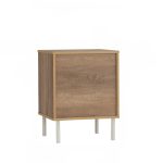 DALLAS 2 Drawers Bedside Table-Wotan Oak - Image 10