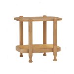 WELDON Full Solid Side Table-Natural - Image 9
