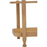 WELDON Full Solid Side Table-Natural - Image 6