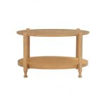 WELDON D80cm Full Solid Round Coffee Table-Natural - Image 6