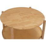 WELDON D80cm Full Solid Round Coffee Table-Natural - Image 5