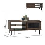 [Package] DALLAS 180cm 2 In 1 Living Set-Walnut - Image 4