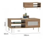 [Package] DALLAS 180cm 2 In 1 Living Set-Wotan Oak - Image 6