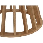 DOMIC 4 Seater Round Dining Set-Oak - Image 7