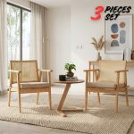 KAIRO Wooden 1+2 Lounge Set-Natural