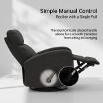 JASON Pull Handle Swivel Recliner-Grey - Image 5