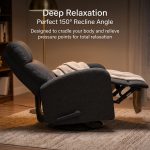 JASON Pull Handle Swivel Recliner-Grey - Image 2