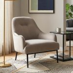 BIXTON Wider Seat Lounge Chair-Beige