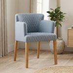 RHODA Dining Arm Chair-Light Blue