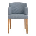 RHODA Dining Arm Chair-Light Blue - Image 4