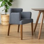 RHODA Dining Arm Chair-Grey - Image 4