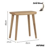 [Set Of 2] AUSNA Full Solid Wood Dining Stool-3 Colors - Image 7