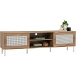 DALLAS 180cm TV Cabinet-Wotan Oak - Image 3