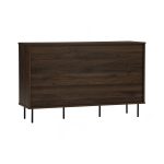 BROZO 120cm 3 Sliding Doors Sideboard-Walnut - Image 3