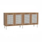 DALLAS 160cm 4 Doors Sideboard-Wotan Oak - Image 2