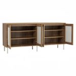 DALLAS 160cm 4 Doors Sideboard-Wotan Oak - Image 14