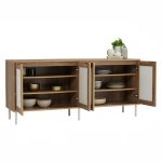 DALLAS 160cm 4 Doors Sideboard-Wotan Oak - Image 15