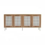 DALLAS 160cm 4 Doors Sideboard-Wotan Oak - Image 3