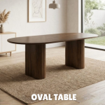 Oval Shaped Table