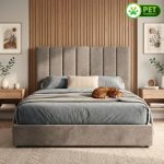 BRIO Queen & King Size Pet Friendly Divan Bed Frame-Brown