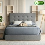 PRIMO Queen & King Size Pet Friendly Divan Bed Frame-Grey