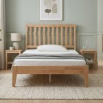 CREMA Super Single Wooden Bedframe-Oak