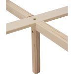 CREMA Super Single Wooden Bedframe-Oak - Image 9
