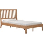 CREMA Super Single Wooden Bedframe-Oak - Image 7