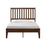 CREMA Super Single Wooden Bedframe-Walnut - Image 6