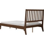 CREMA Super Single Wooden Bedframe-Walnut - Image 7