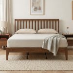 CIELO Queen Size Wooden Bed Frame-Cocoa