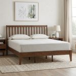 CIELO Queen Size Wooden Bed Frame-Cocoa - Image 2
