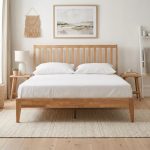 CIELO Queen Size Wooden Bed Frame-Natural