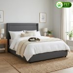 LOLLI Queen Size Pet Friendly Divan Bed Frame-Dark Grey