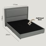 LOLLI Queen Size Pet Friendly Divan Bed Frame-Light Grey - Image 3