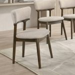 Pair of Amber Dining Chair-Walnut - Image 3