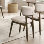 Pair of Amber Dining Chair-Walnut - Image 2