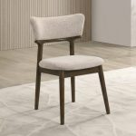 Pair of Amber Dining Chair-Walnut